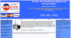 Desktop Screenshot of americoolhvac.com